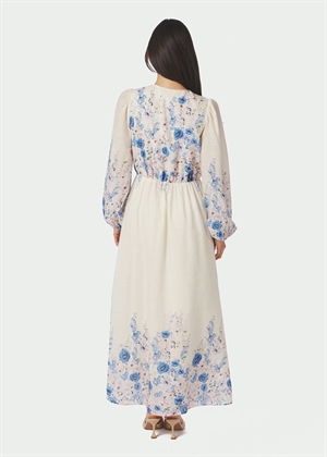 Silfi flower print kjole Blue Neo Noir 